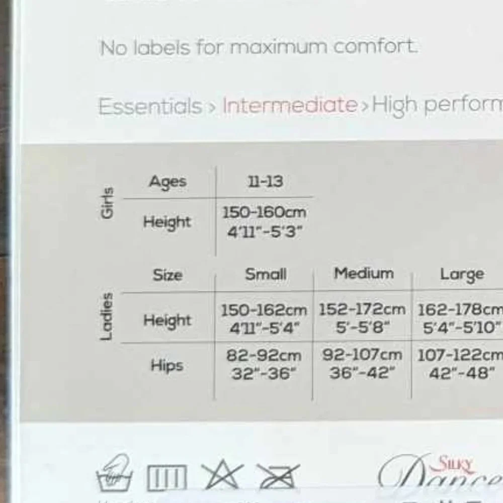 NWT Silky Dance Kids Black Fishnet Tights Age 11-13